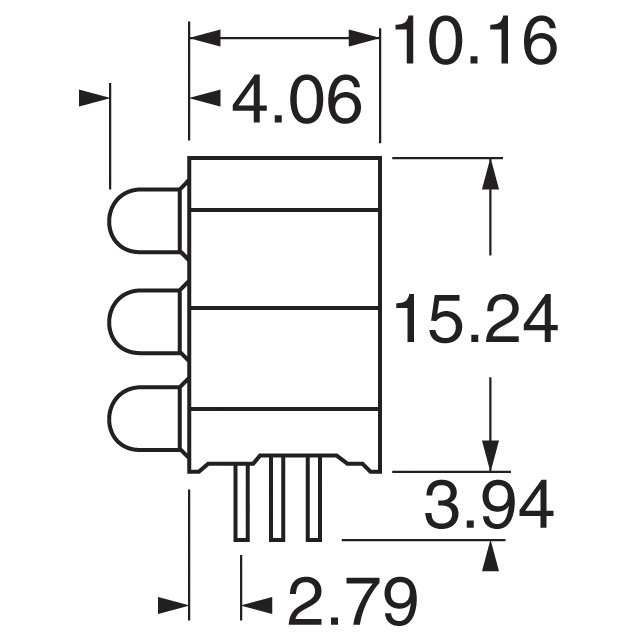 5693F5_5_5-A Visual Communications Company - VCC  LED - Circuit imprimé Indicateurs Réseaux Barres lumineuses Graphiques à barres